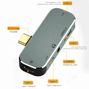 Adapter Converter Hub Splitter Docking Station for MacBook